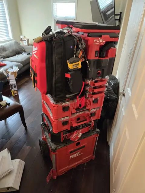 PACKOUT stack with tool bags