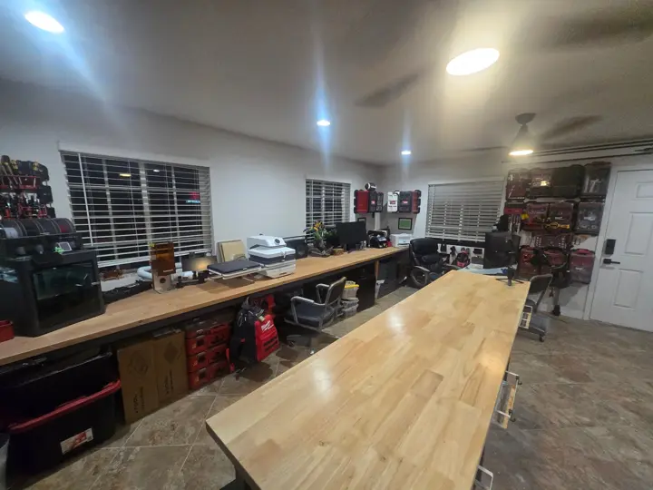 Butcher-block benches and the maker bench