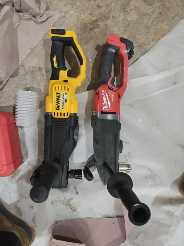 DeWalt vs Milwaukee right-angle drills