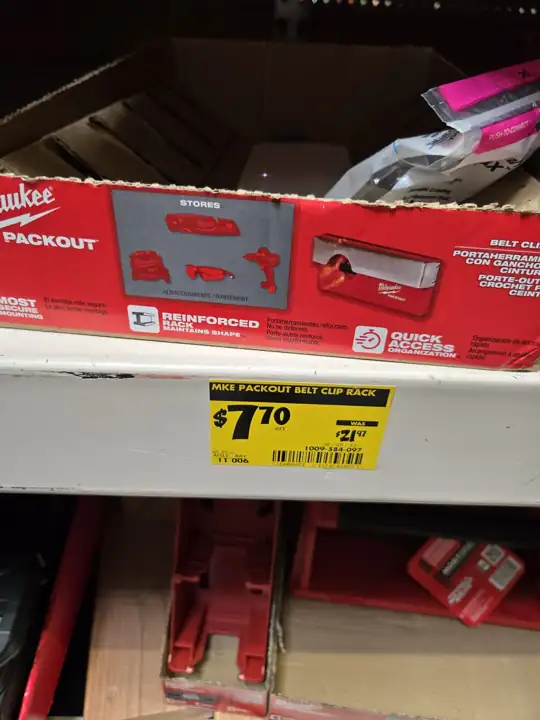 PACKOUT accessory clearance bin