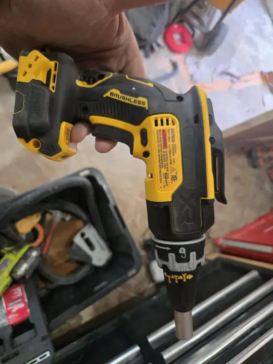 DeWalt Atomic drill on the job