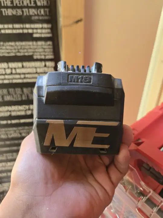 ME logo on an M12 battery