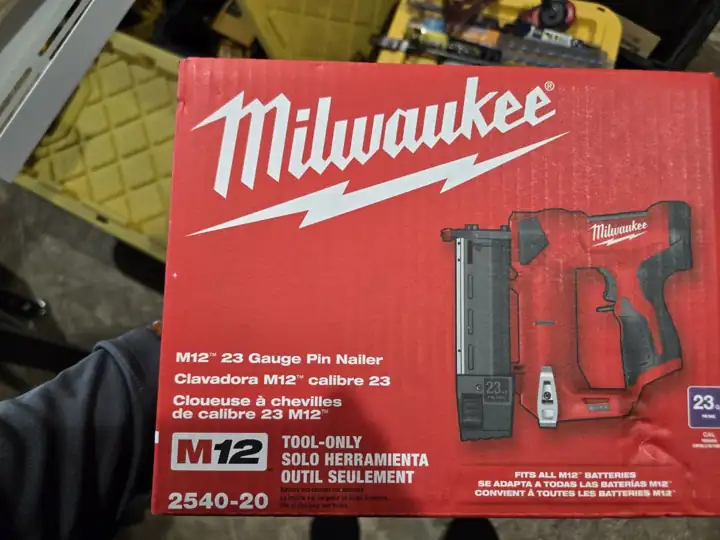 M12 23 gauge pin nailer 2540-20, tool-only