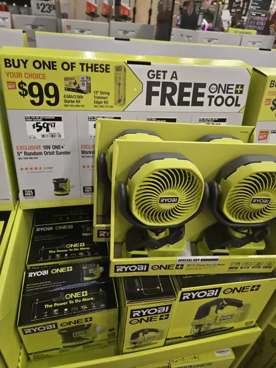 Ryobi buy one, get a free tool